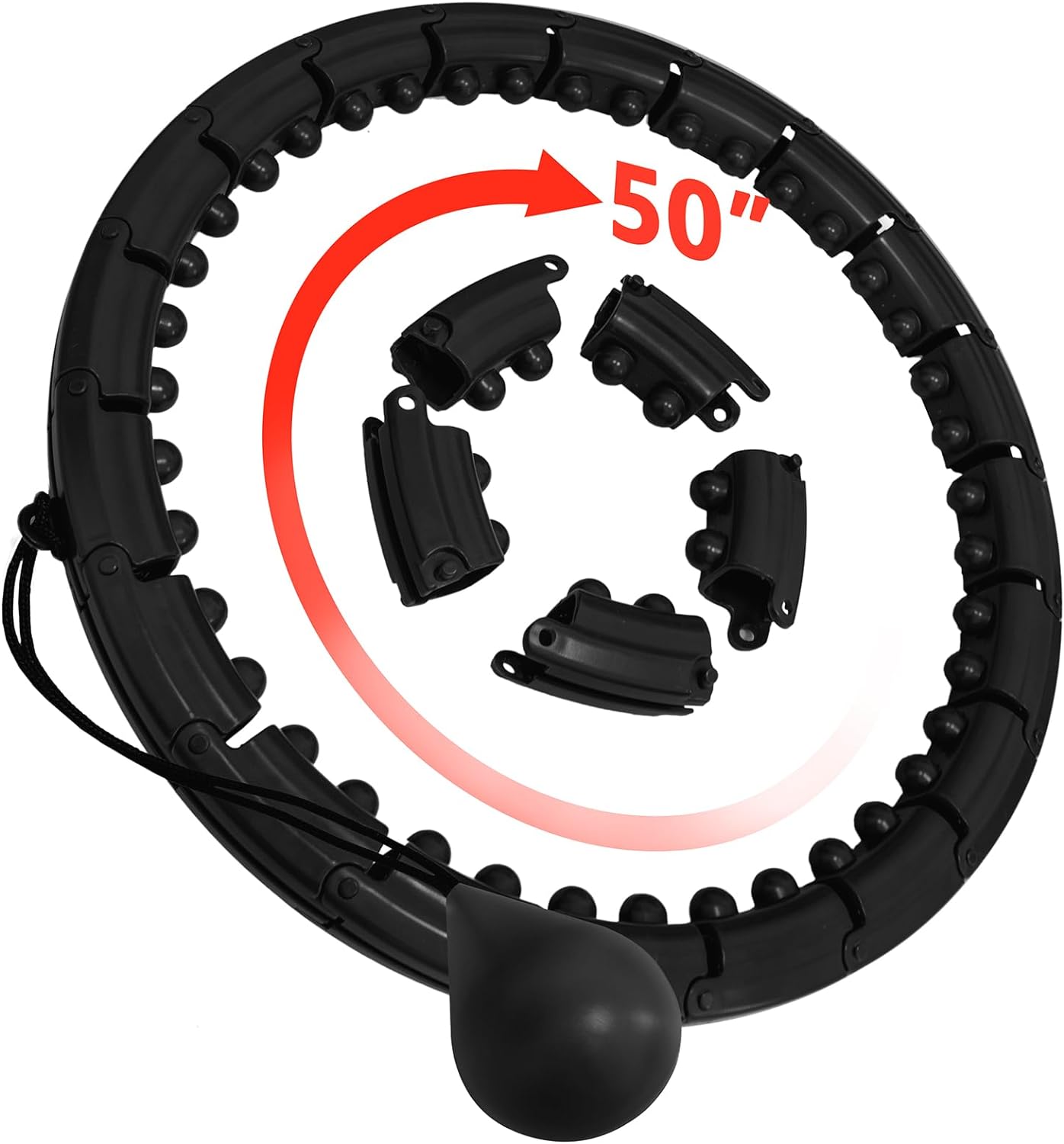 Exercise Fit Hoops, Gym Workout Hoop, Detachable Knots, Abdomen Fitness Hoops, Hoop for Weight Loss Exercise Fit Hoops, Gym Workout Hoop, Detachable Knots, Abdomen Fitness Hoops, Hoop for Weight Loss